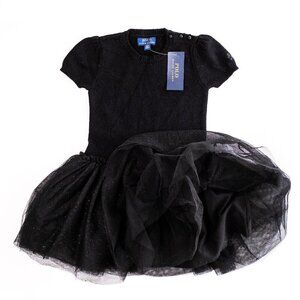 NWT Polo Ralph Lauren Holiday Girls Sparkle Tulle Sweater Dress $135 - Size 4T
